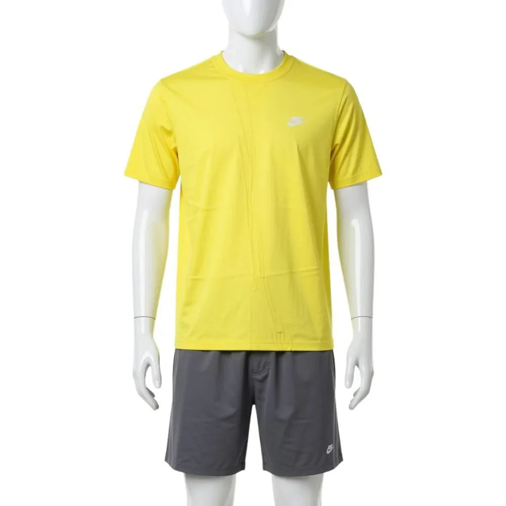 Nike Sportswear Club T-Shirt Men's Size Large Yellow